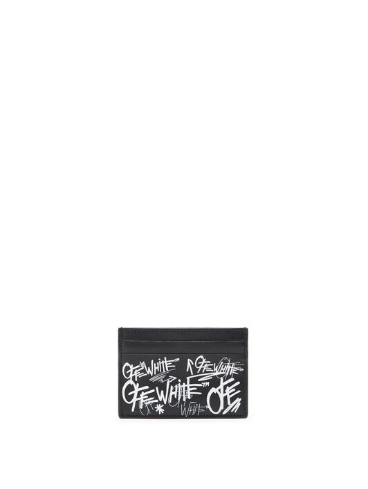 OFF WHITE Logo Card Case BLACK OMND09BS26LEA004