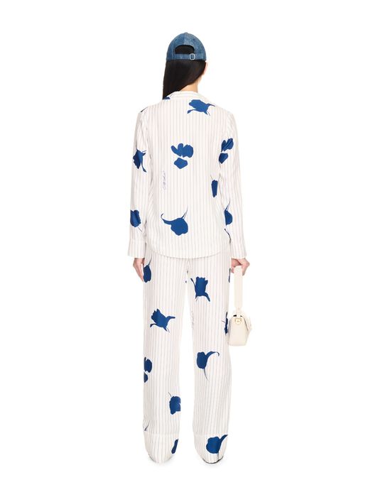 OFF WHITE Stripe Flwr Vi Pajama Pant WHITE OWCA186F24FAB001