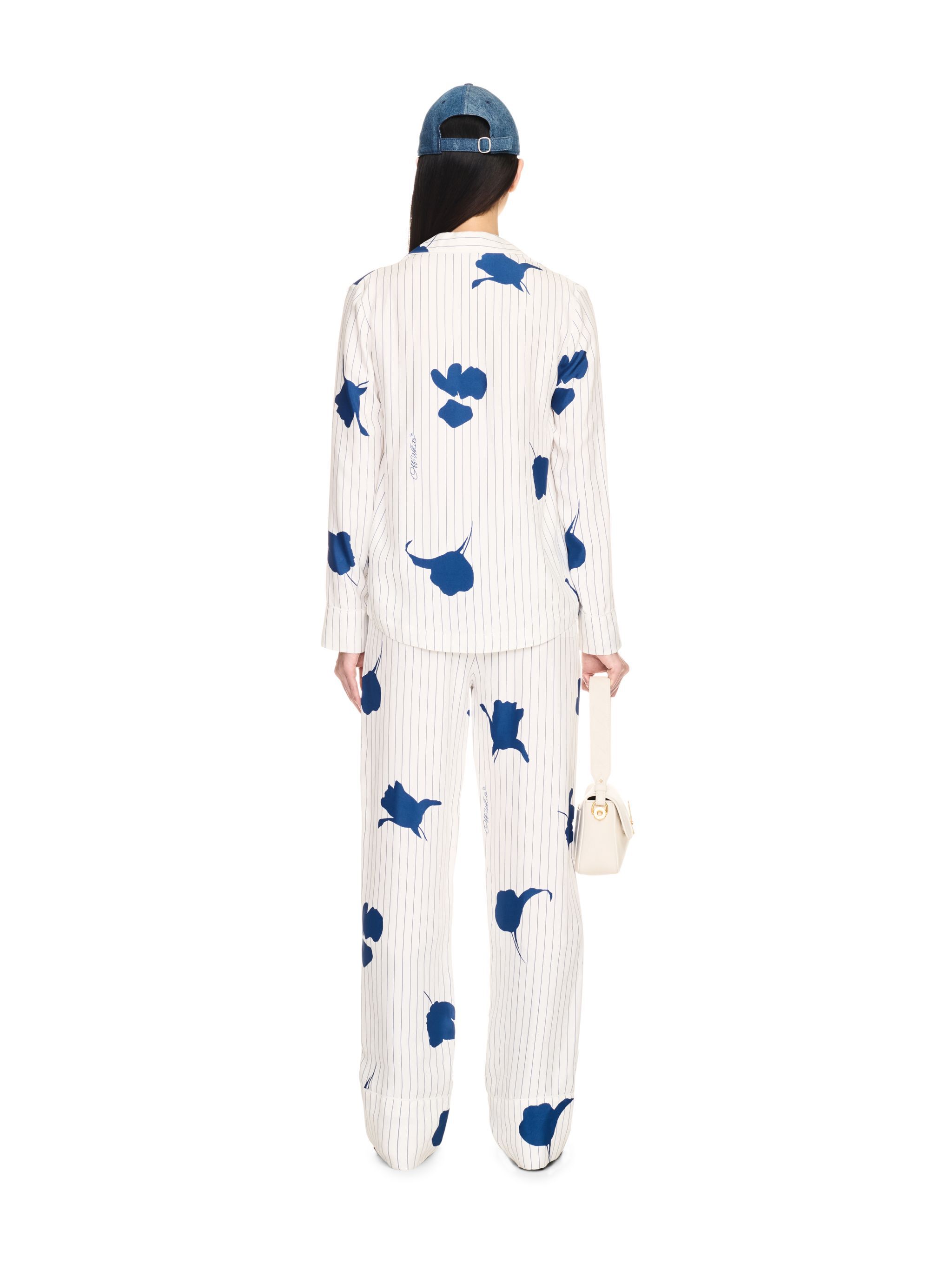 OFF WHITE Stripe Flwr Vi Pajama Pant WHITE OWCA186F24FAB001