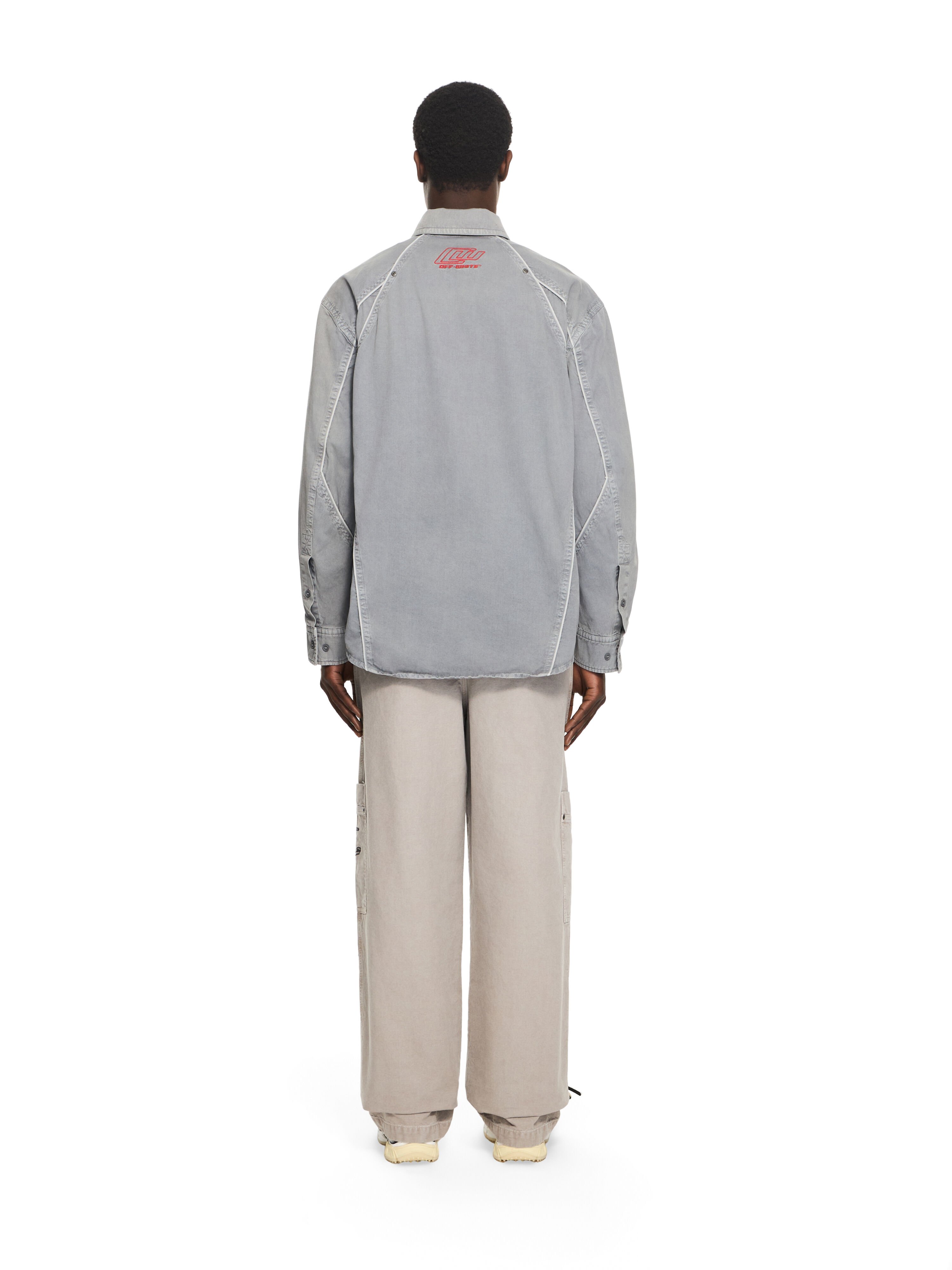 OFF WHITE Garment-Dyed Sporty Shirt CASTELROCK 44XGE04RS26F001
