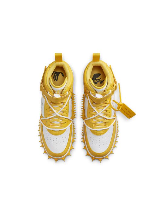 OFF WHITE Sneakers Nike AF1 Mid Varsity Maize c/o Off-White™️ Weiß/Gelb GELB OMIA294G23LEA001