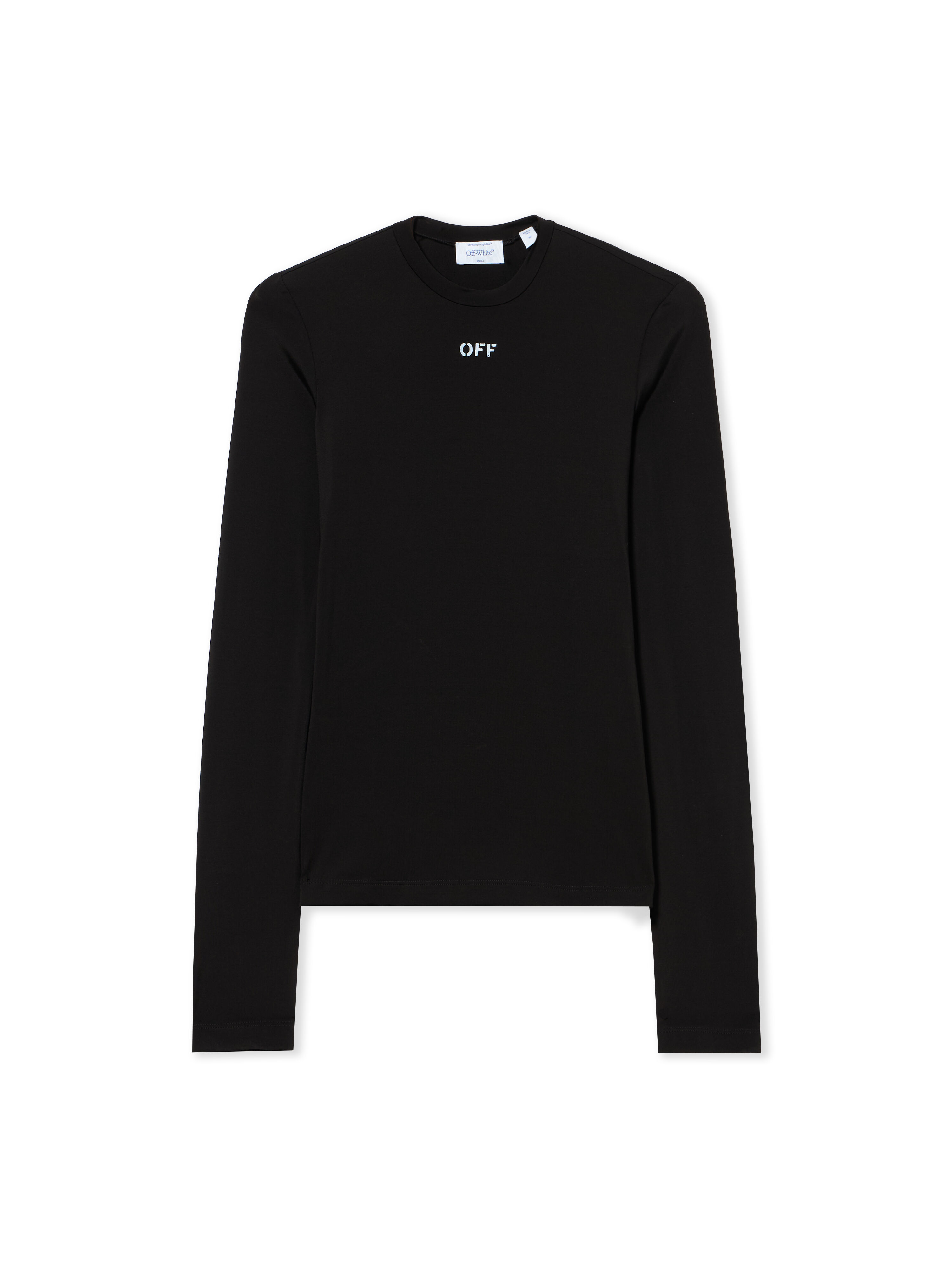 OFF WHITE Off Stamp Sec Skin L/S Crew Black-White 2AD136C99JER005