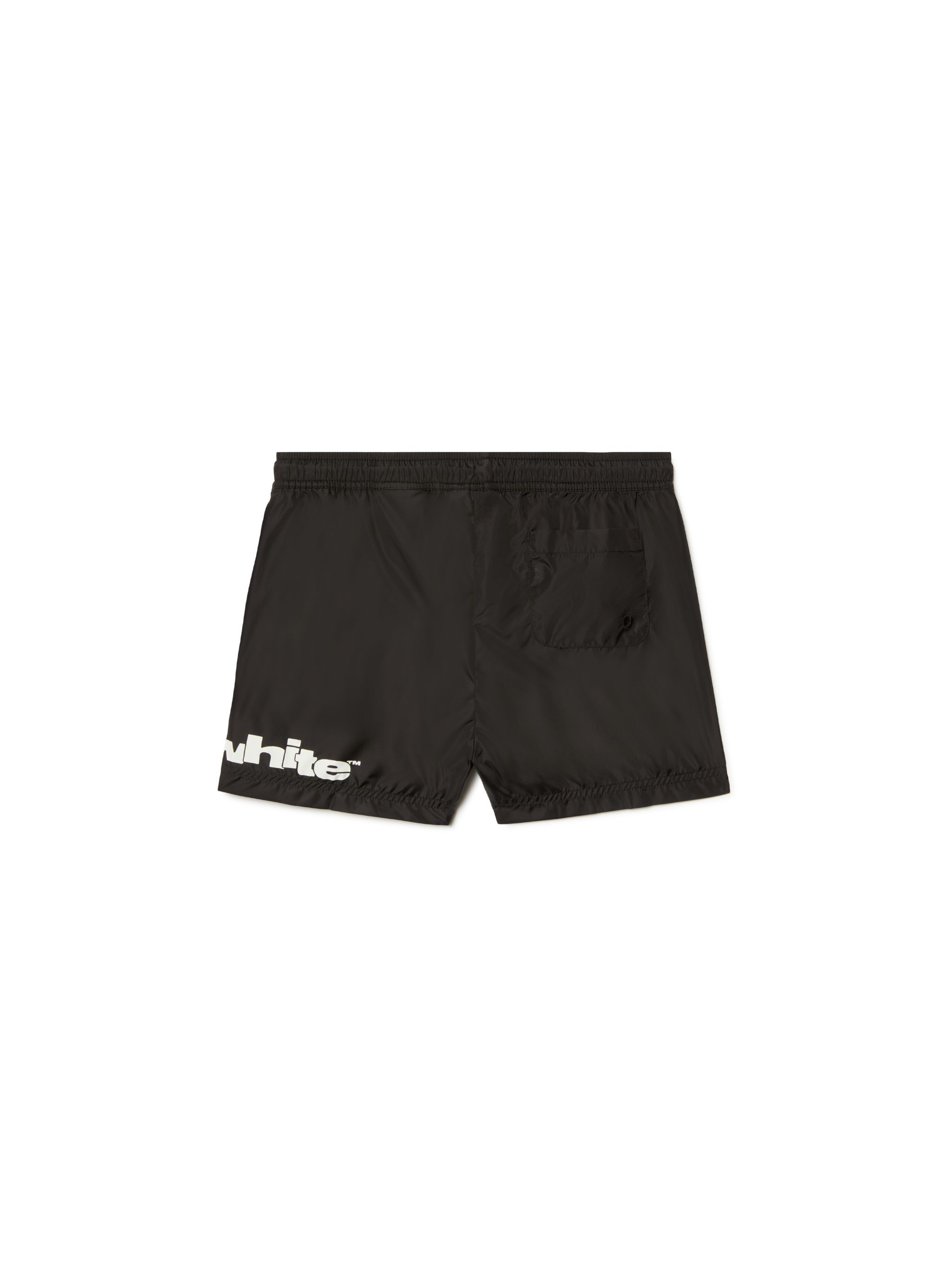 OFF WHITE Off Split Swim Shorts BLACK OBFA001S25FAB001