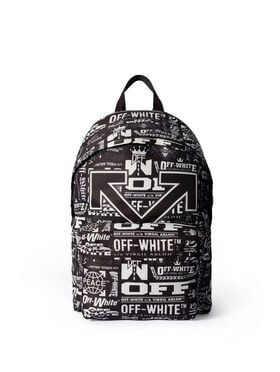 OFF WHITE Heritage Multilogo Backpack WHITE SNOW - NO COLOR OMNB123F25FAB002