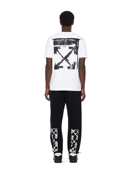 OFF WHITE Ink Arrow Slim Logo Tee WHITE - BLACK OMAA027F25JER007
