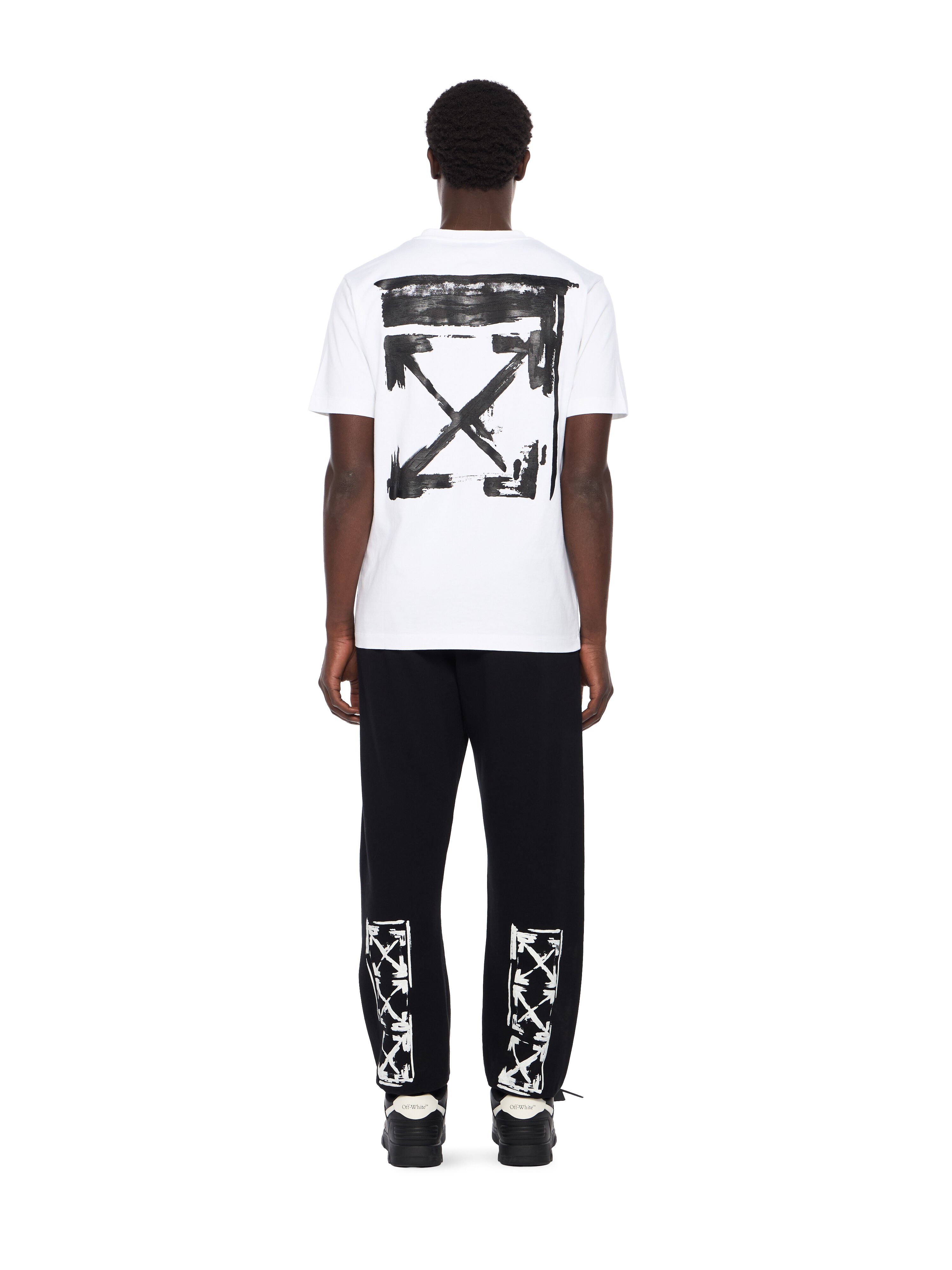 OFF WHITE Ink Arrow Slim Logo Tee WHITE - BLACK OMAA027F25JER007
