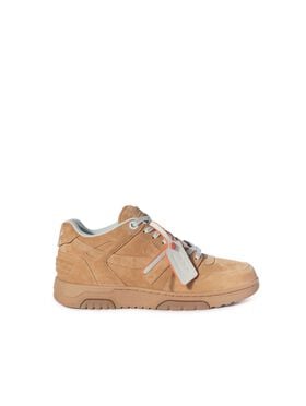 OFF WHITE Camel Suede Out Of Office BROWN OMIA189F24LEA00A