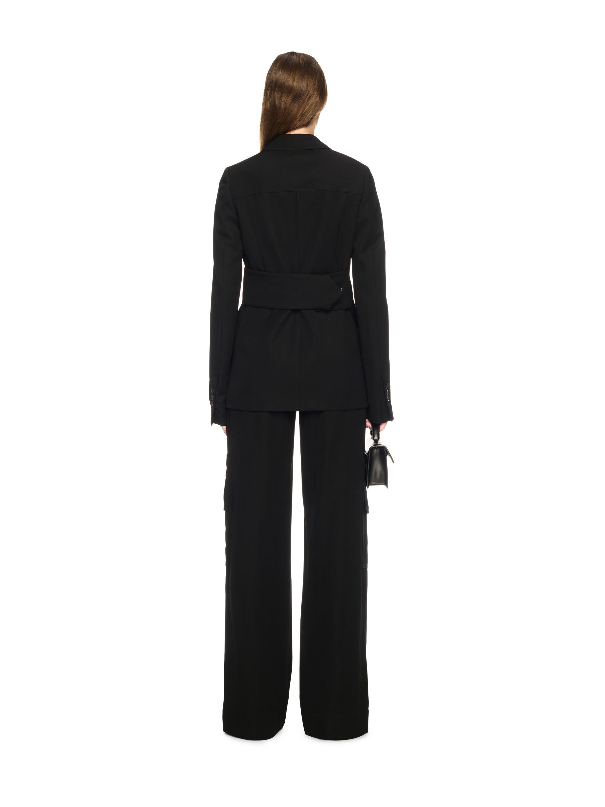 OFF WHITE Schwarze Woll-Cargojacke SCHWARZ OWEF12IS25FAB001