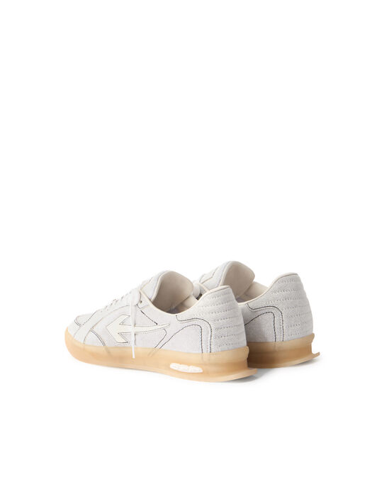 OFF WHITE End Of Play Denim Sneakers WHITE/BLACK OMIA2ALZ26DEN001