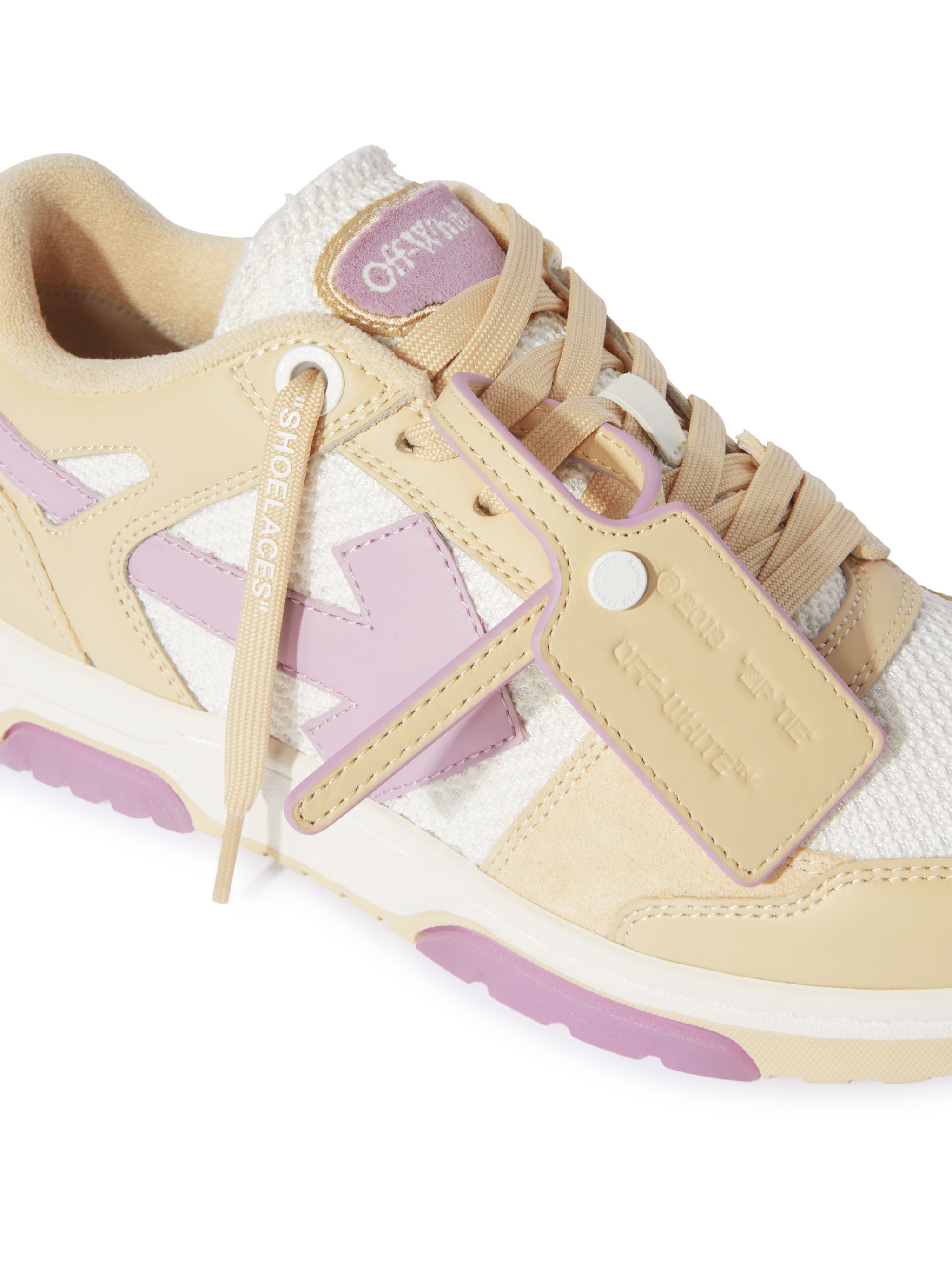 OFF WHITE BEIGE/LAVENDEL SLIM OUT OF OFFICE SNEAKER NEUTRAL OWIA276S25LEA001