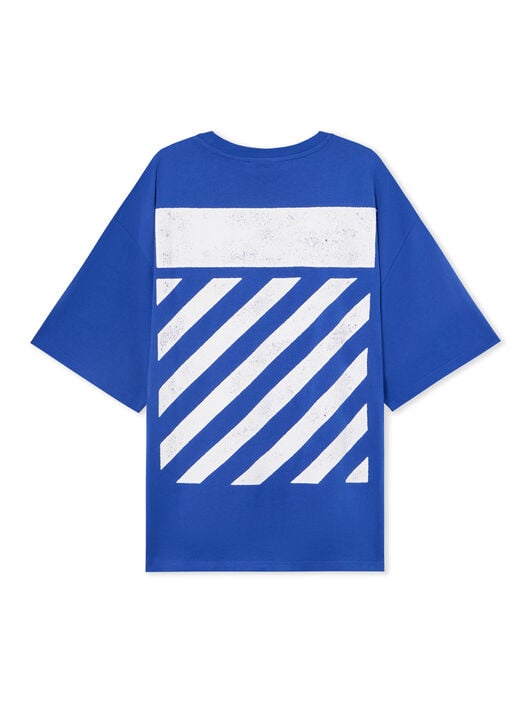 L/AB Diagonal Oversized T-Shirt LAB L/AB Diagonal Oversized T-Shirt COBALT BLUE 44LABF26T054
