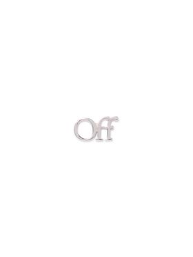 OFF WHITE Logo Mono Earring SILVER OMOA106C99MET001