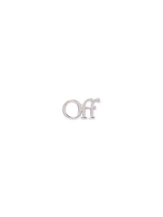 OFF WHITE Logo Mono Earring SILVER OMOD063C99MET001