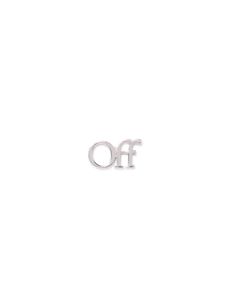 OFF WHITE Logo Mono Earring SILVER OMOD063C99MET001