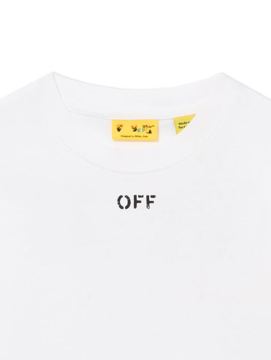 OFF WHITE Diag Watercolor Tee S/S WHITE 44GAA001S26J003