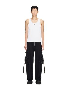 OFF WHITE Off Stamp Rib Tanktop GREY OMBB085S25FLE003