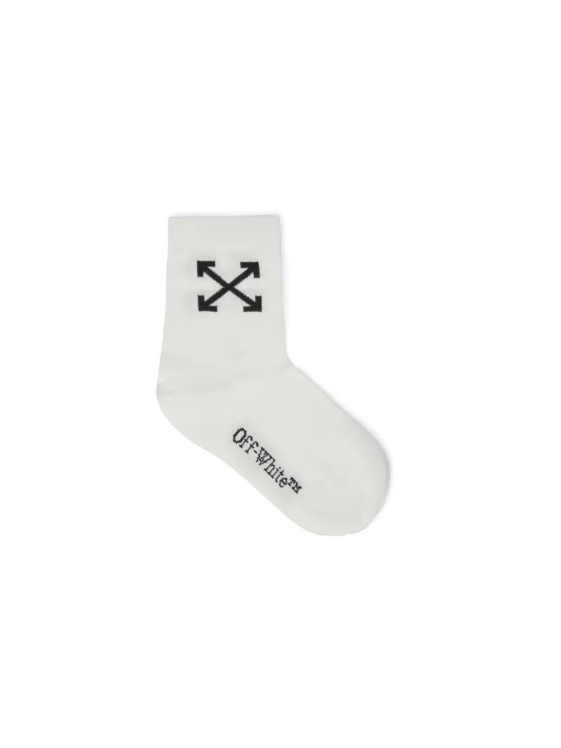 OFF WHITE Arrow Mittelhohe Socken WEISS OBRA004S25KNI001