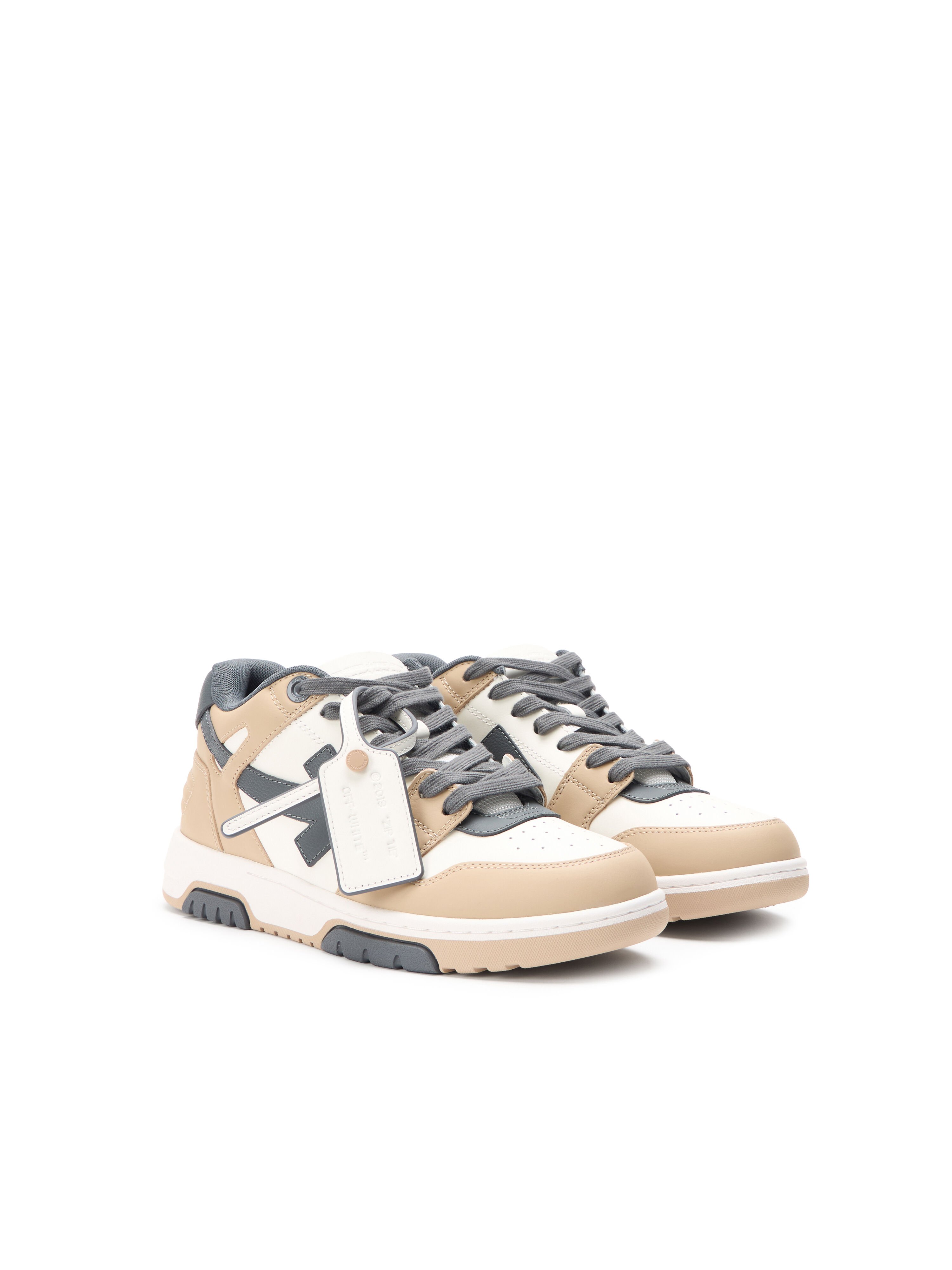 OFF WHITE Out Of Office Sneakers BEIGE - DARK GREY OWIA259S26LEA003