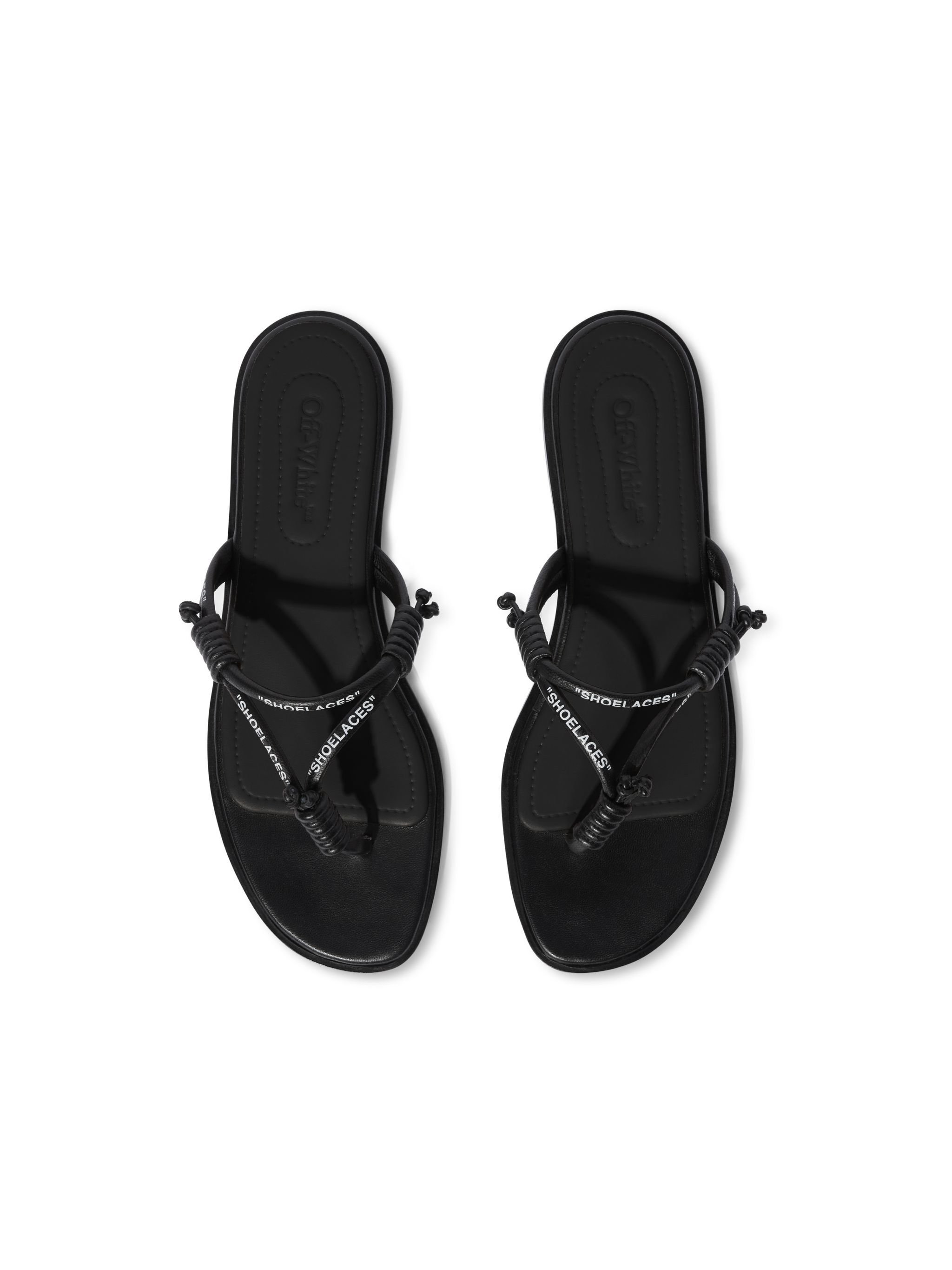 OFF WHITE Schwarze Schnürbänder Sandalen SCHWARZ OWIH05DS25LEA001