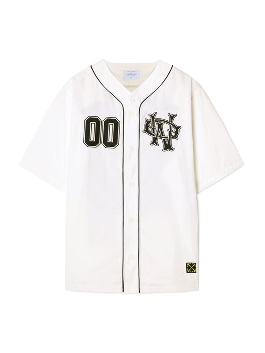 OFF WHITE White 00 Baseball Shirt WHITE OMGG014S25FAB001
