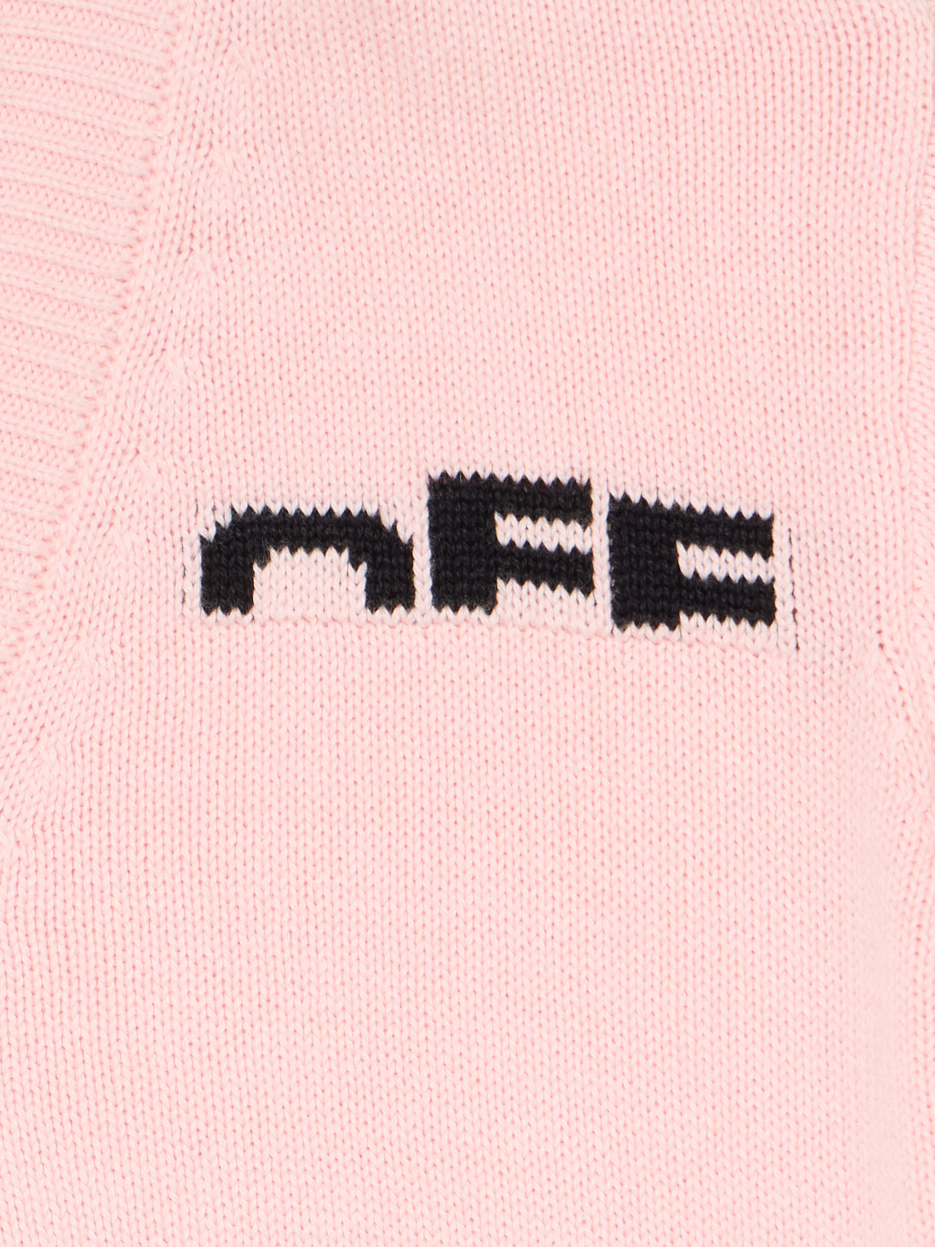 OFF WHITE Logo Detail Knit Cardigan SOFT PINK - BLACK OGHB002F25KNI001