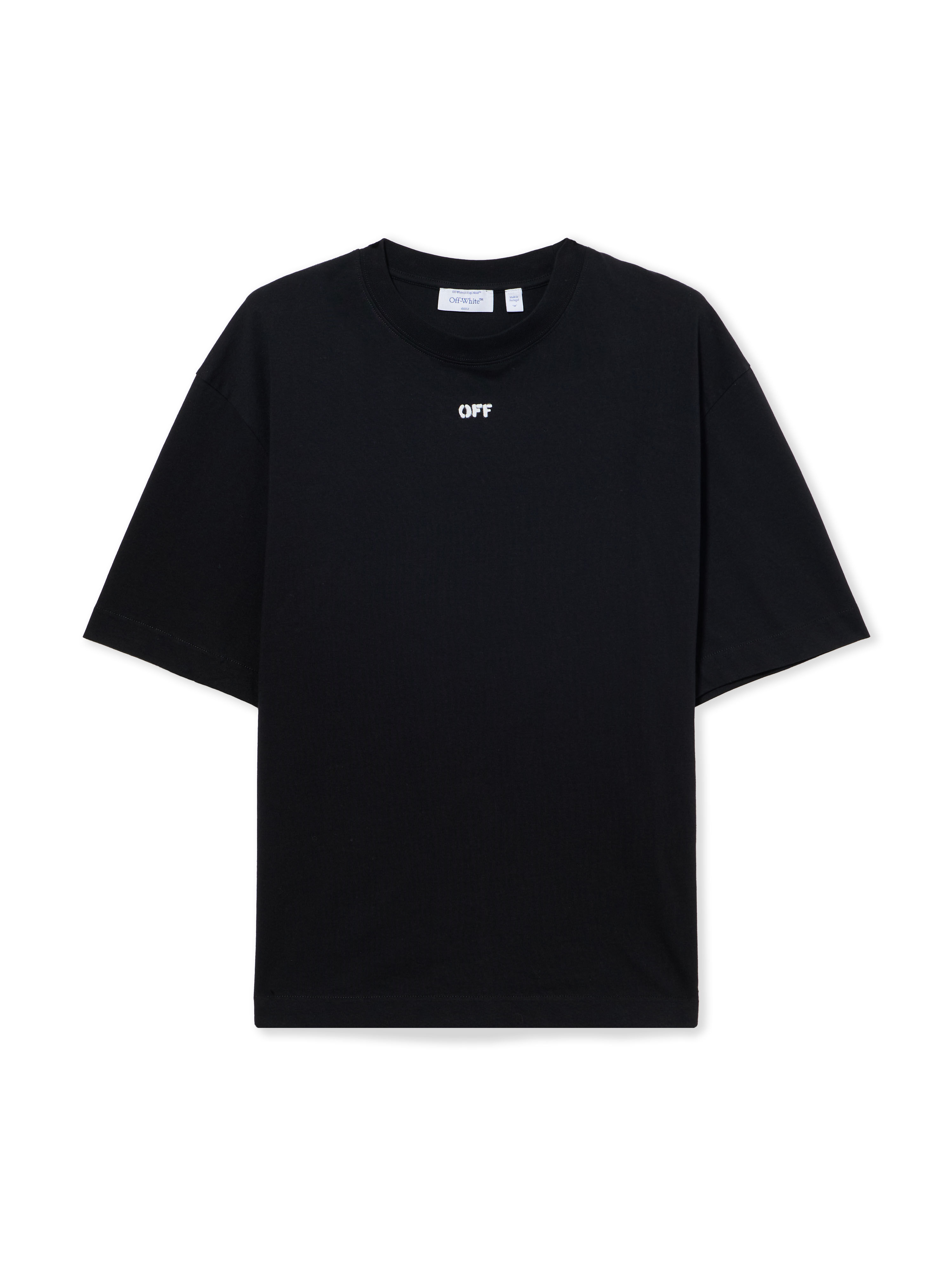 OFF WHITE Paint Arrow Skate T-shirt BLACK 44MAA120S26J00J