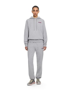 OFF WHITE Off-White Shadow Cuff Sweatpants Gray Melange-Haute Red 2CH006S26FLE001