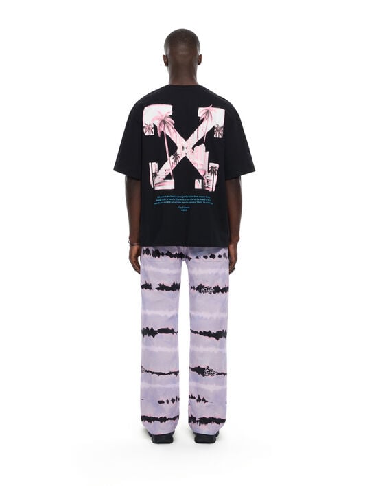 OFF WHITE Miami City Garments Skate  T-Shirt BLACK 44MAA120S26J01H