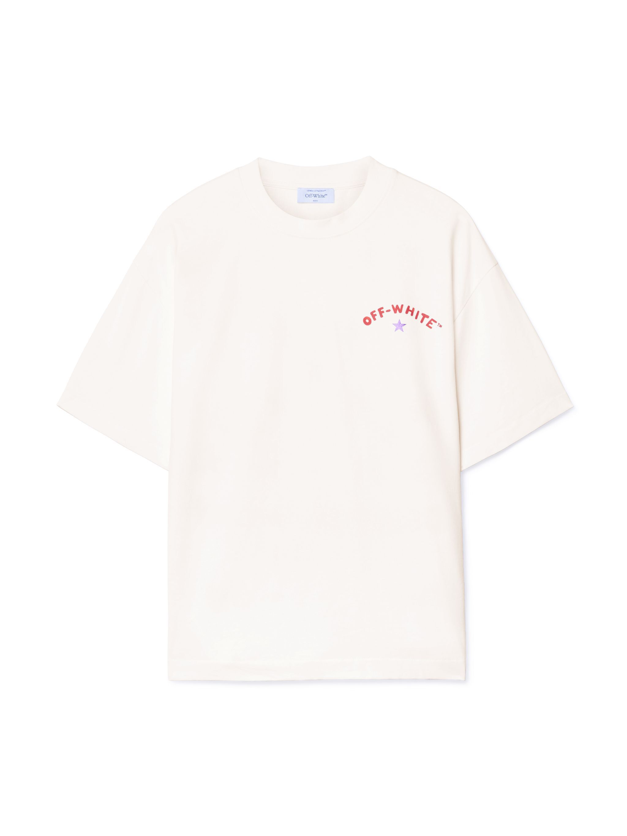 OFF WHITE Weisses T-Shirt Mit Stern Und Pfeil WEISS OMAA120S25JER008