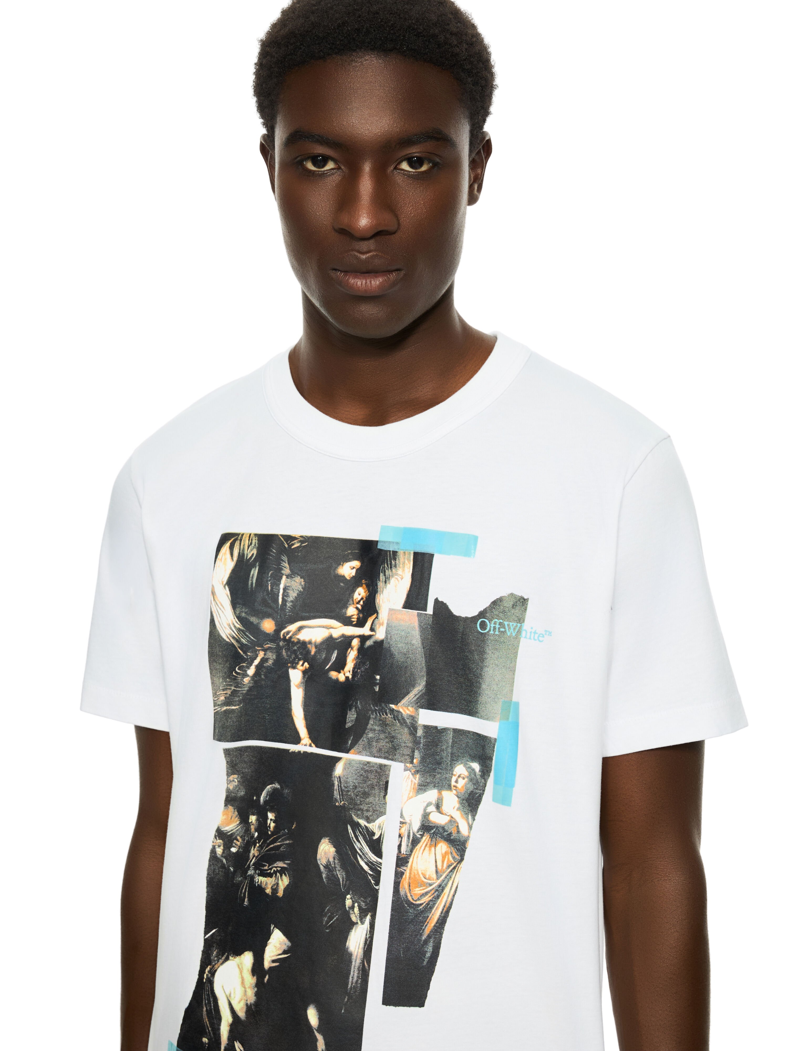 Tape Mercy Regular T-Shirt OFF WHITE Tape Mercy Regular T-Shirt WHITE 44MAA16MF26J00I