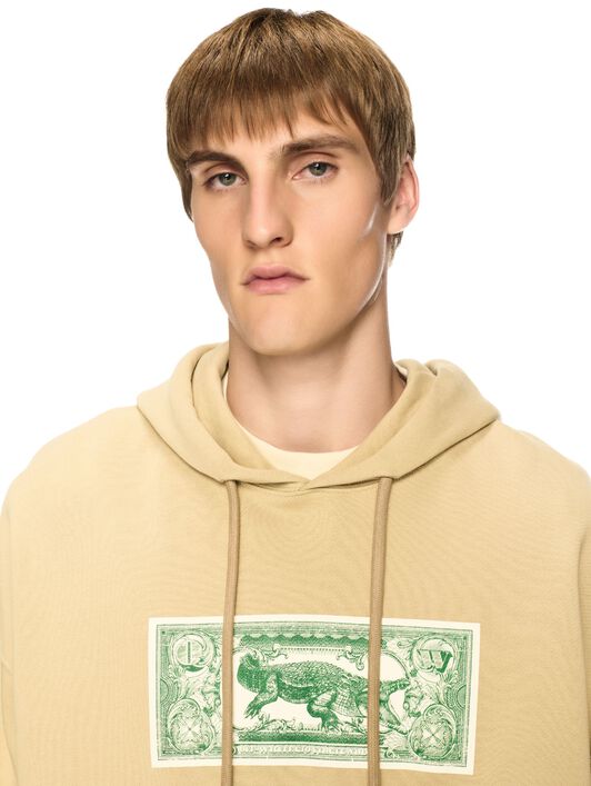 OFF WHITE Banknote Arrow Skate Hoodie Cream NEUTRALS OMBB085S25FLE00H