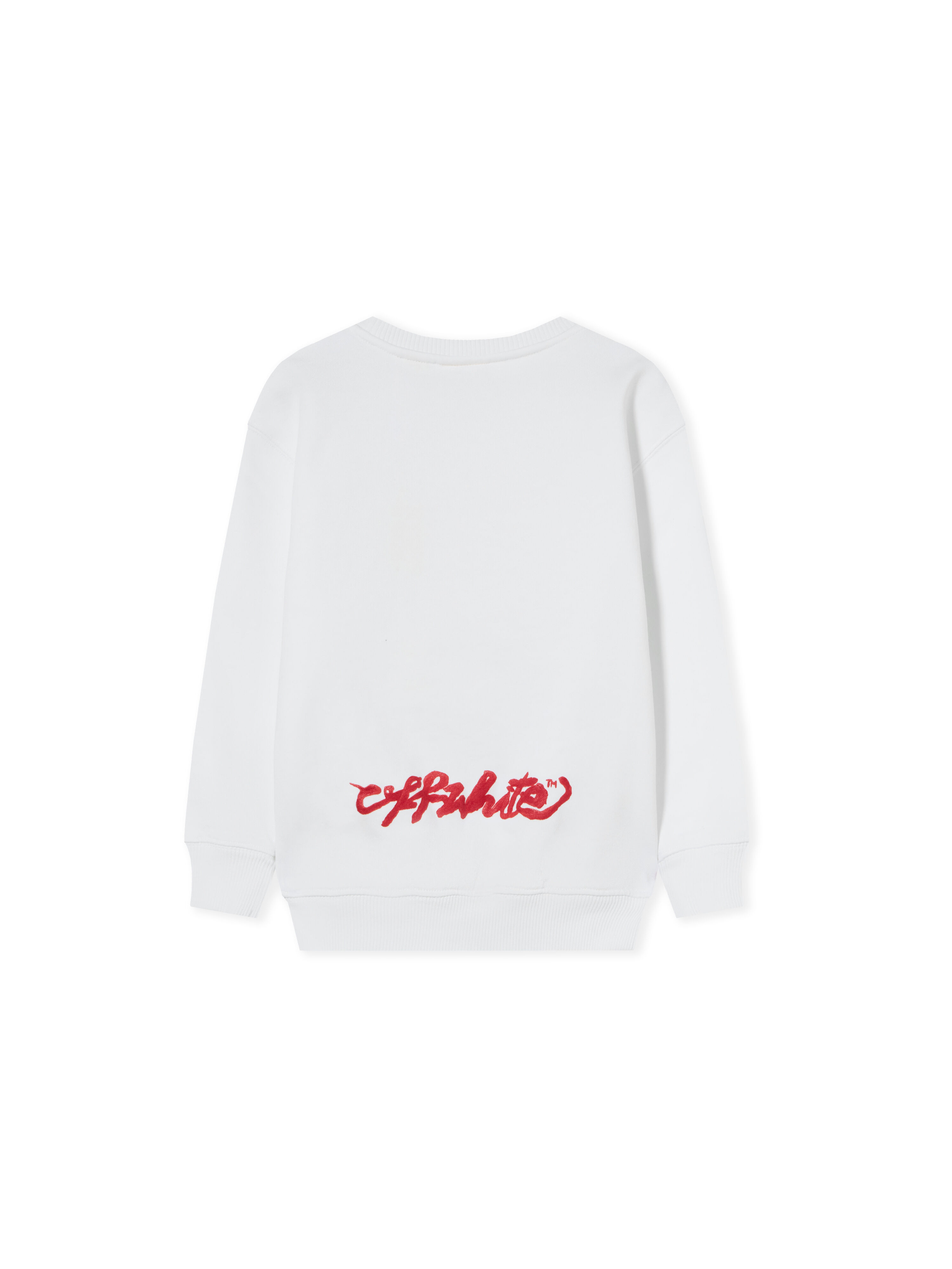 OFF WHITE Arrow Painting Crewneck Sweatshirt WHITE 44BBA001F26F004