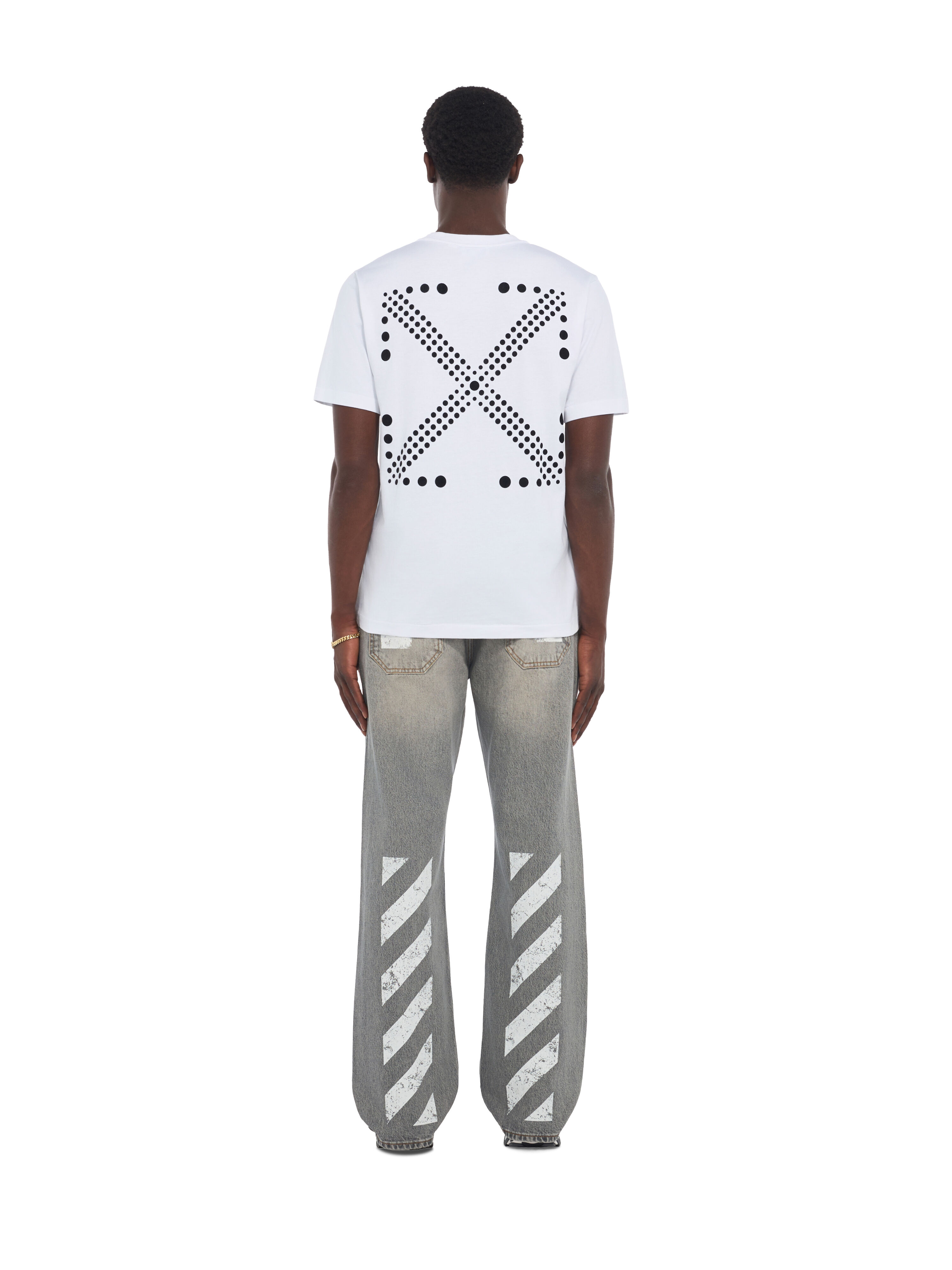 Dotted Arrow Regular T-Shirt OFF WHITE Dotted Arrow Regular T-Shirt WHITE 44MAA16MG26J003