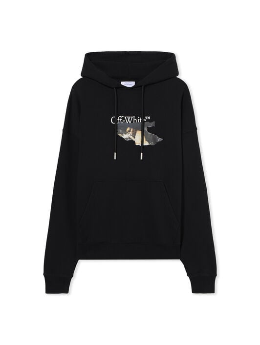 Paint Arrow Skate Hoodie OFF WHITE Paint Arrow Skate Hoodie BLACK - WHITE OMBB085F25FLE010