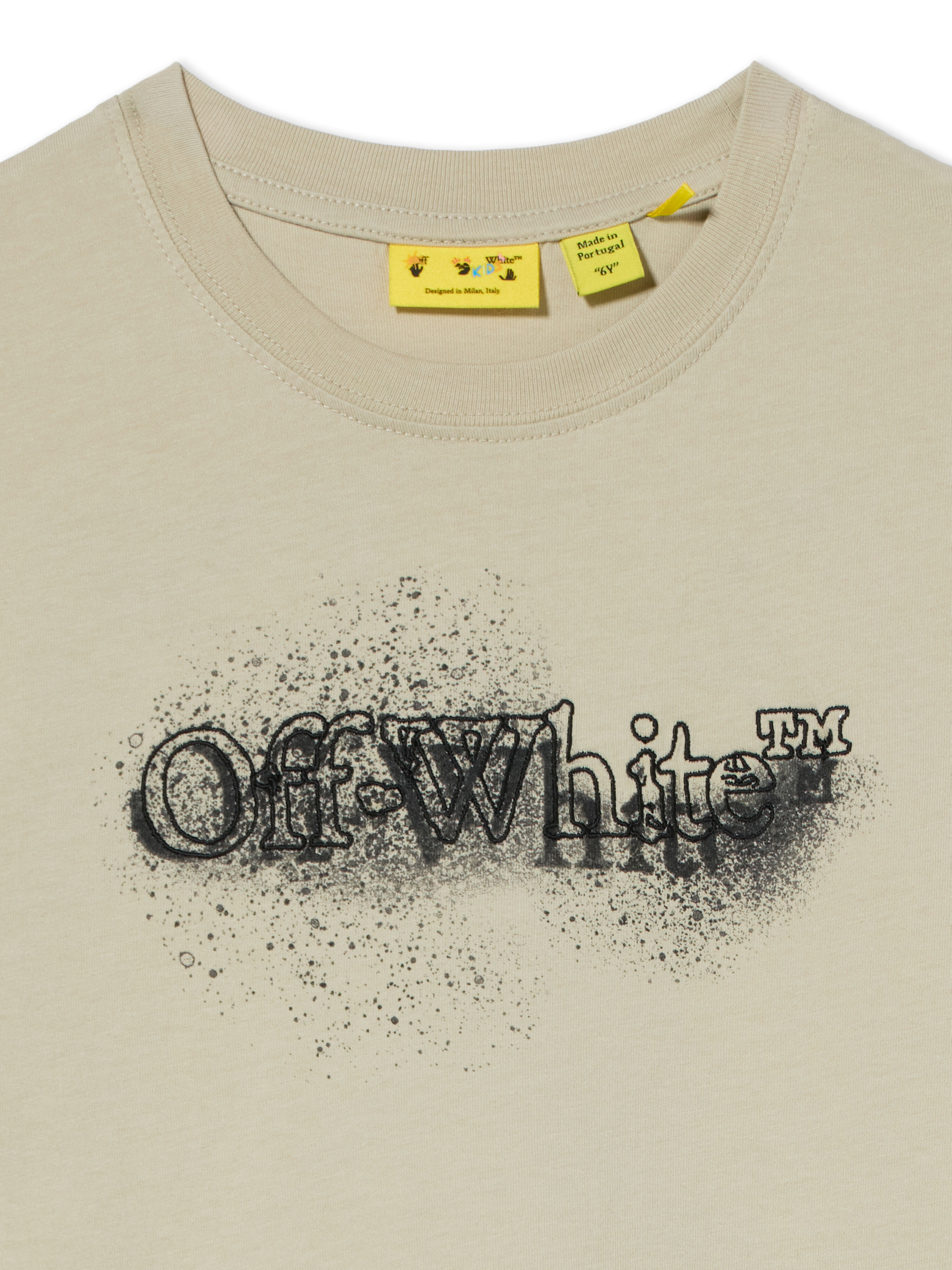 OFF WHITE Spray Arrow Short Sleeve T-Shirt ABBEY STONE 44BAA002F26J00E
