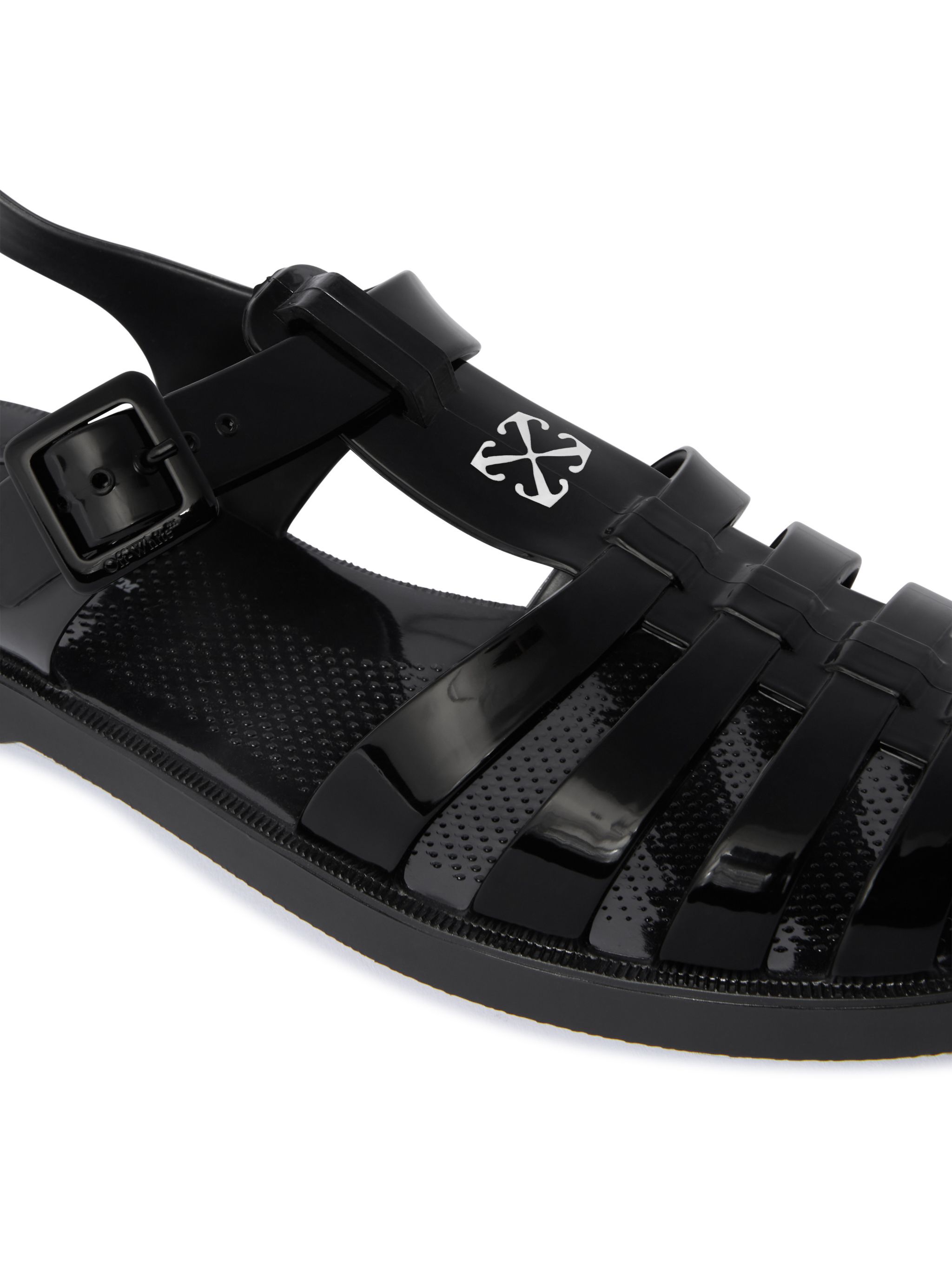 OFF WHITE Black Arrow Pvc Sandals BLACK OWIH05ES25MAT001