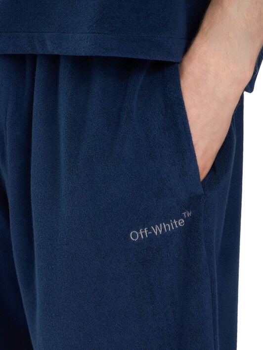 OFF WHITE Towel Terry Shorts MARINE 44MKB074F5002