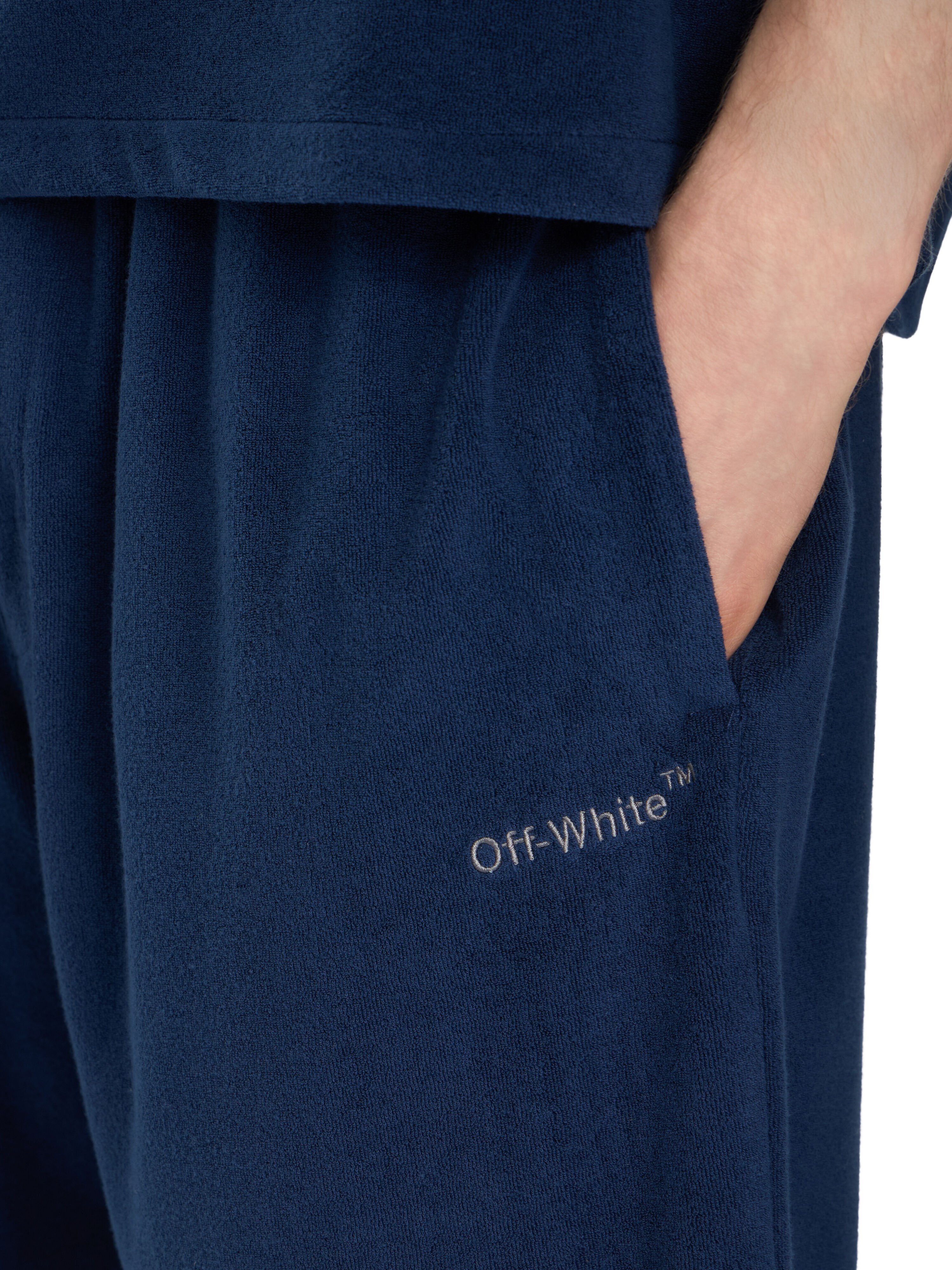 OFF WHITE Towel Terry Shorts MARINE 44MKB074F5002