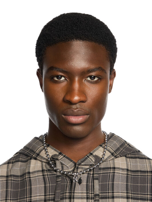 OFF WHITE Arrow Ballchain Necklace SILVER - SILVER OMOB15UF25MET001