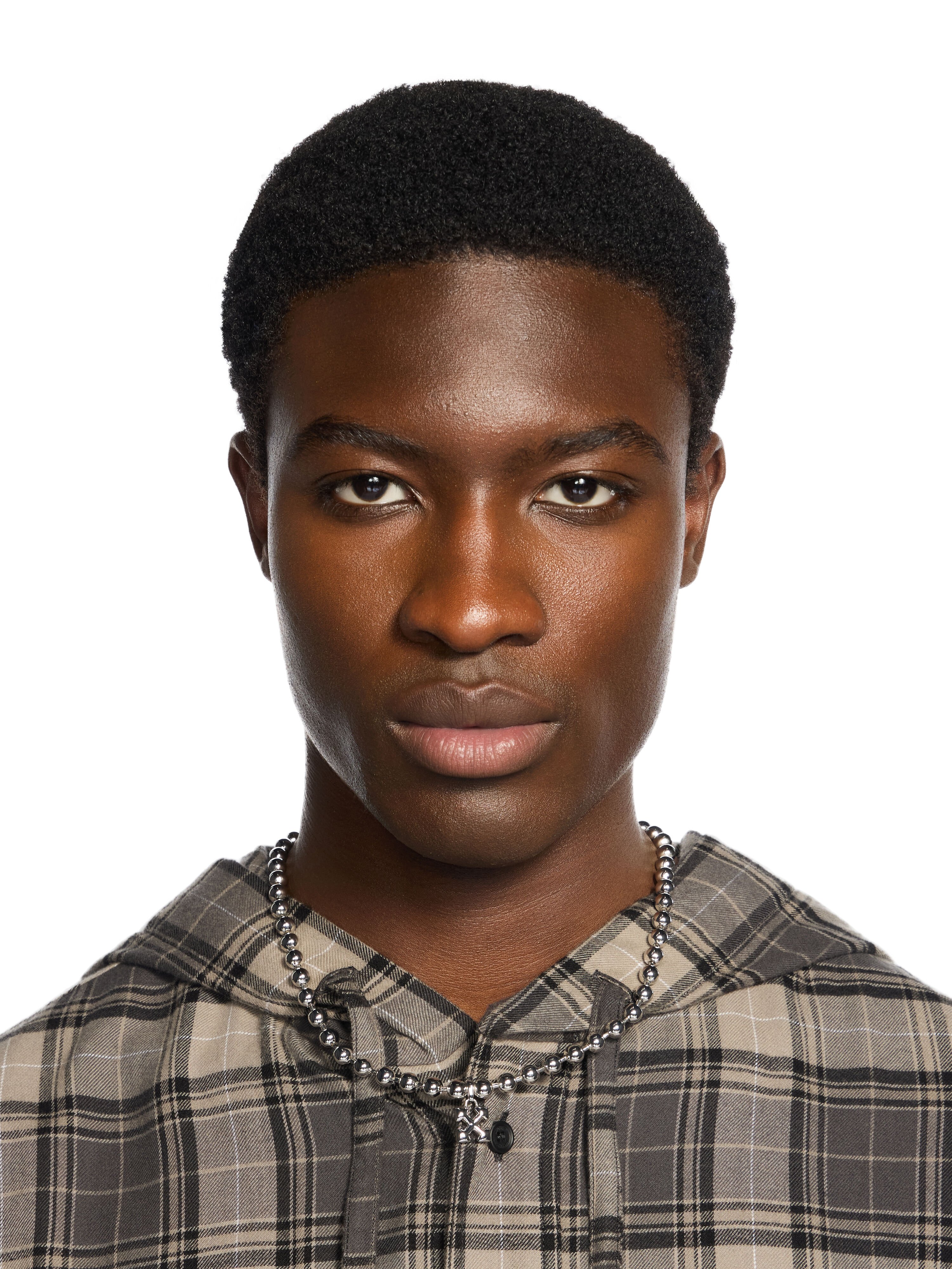 OFF WHITE Arrow Ballchain Necklace SILVER - SILVER OMOB15UF25MET001