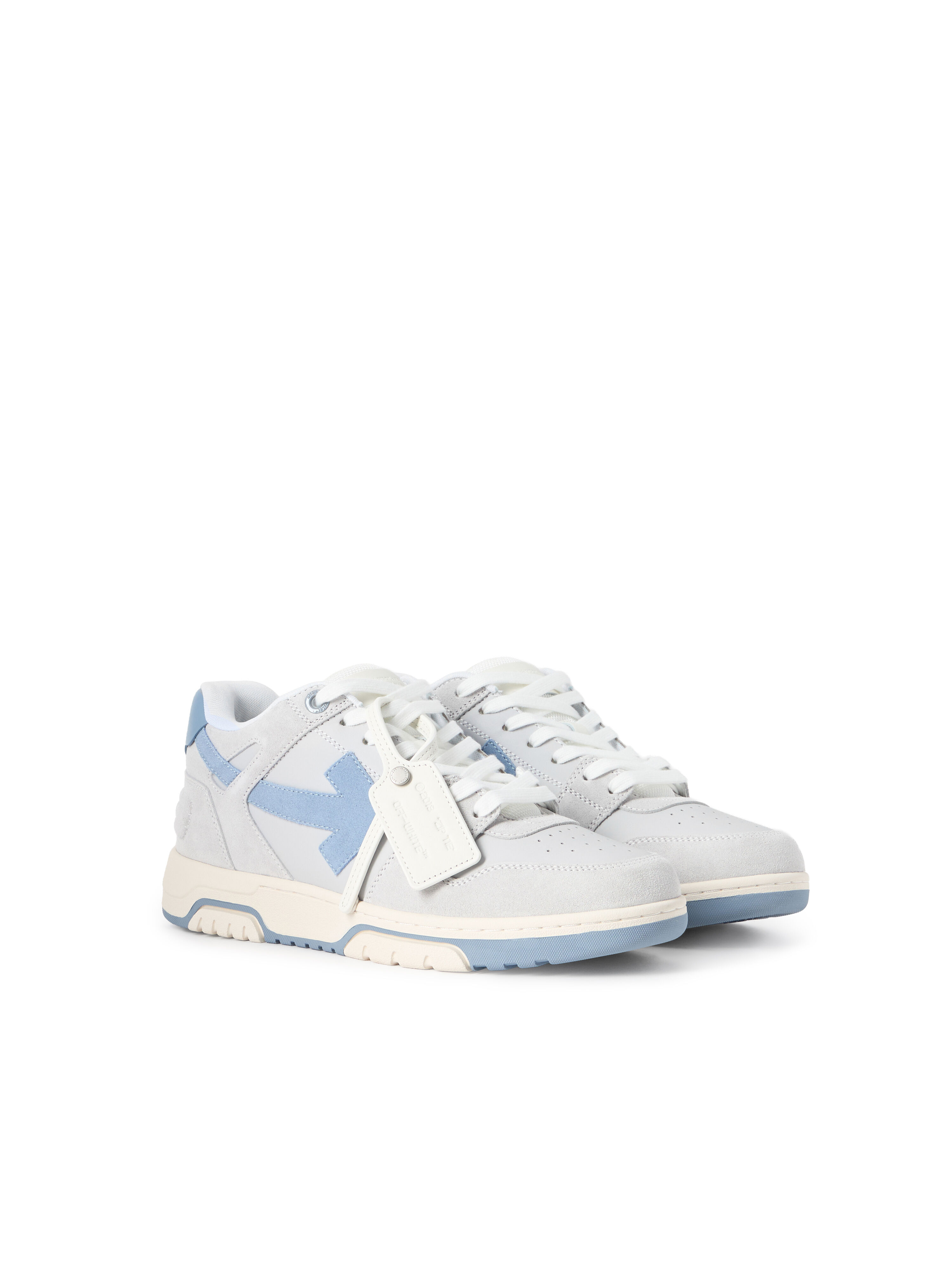 OFF WHITE Out Of Office Sneakers MEDIUM GREY - DUSTY BLUE OWIA259F25LEA005