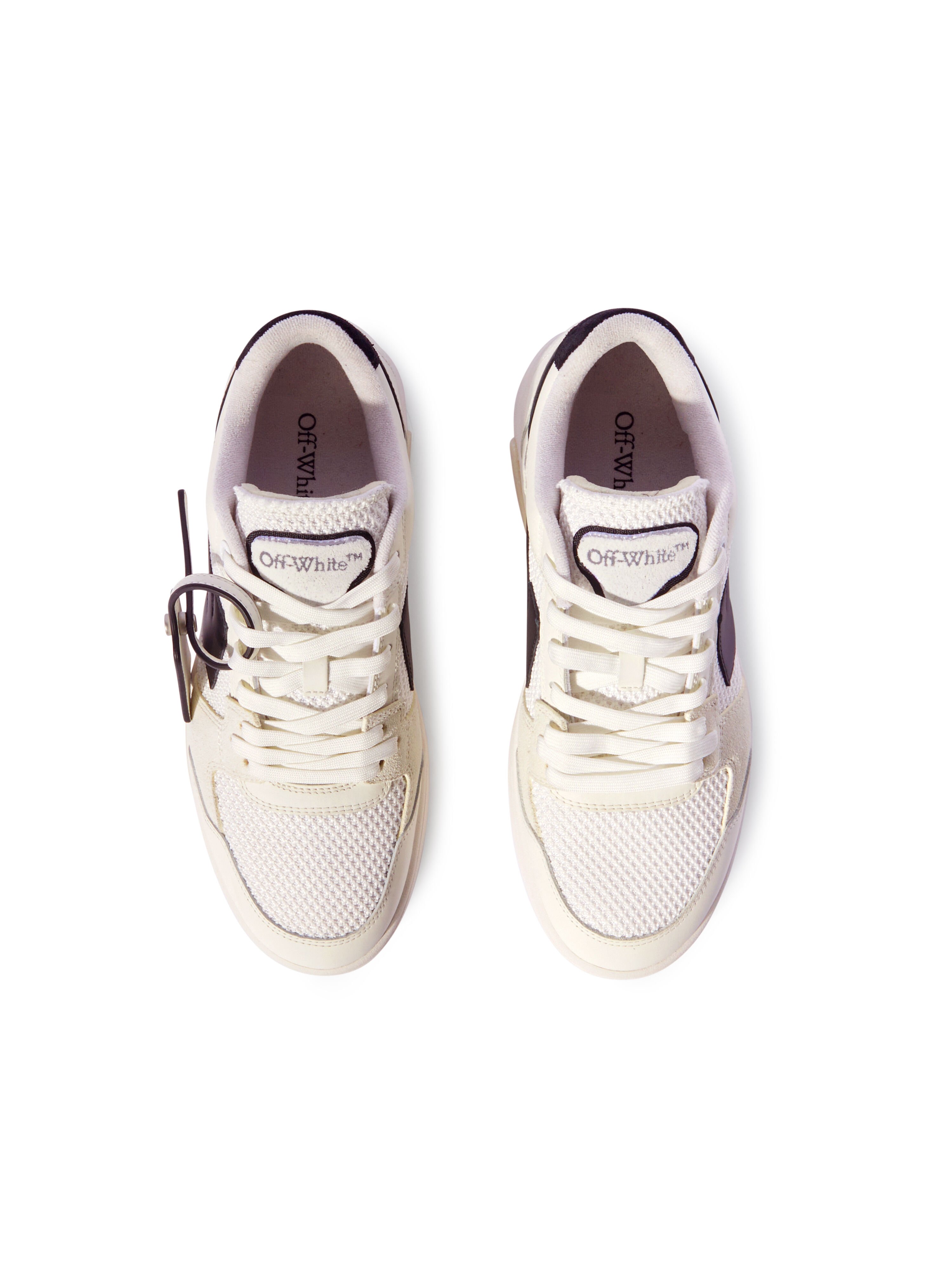 OFF WHITE Out Of Office Slim Sneakers WHITE - BLACK OMIA243C99LEA002