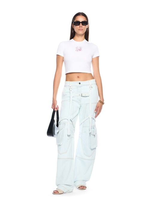 OFF WHITE Cargo Denim Pants LIGHT BLUE-NO COLOR OWYB01JF25DEN001
