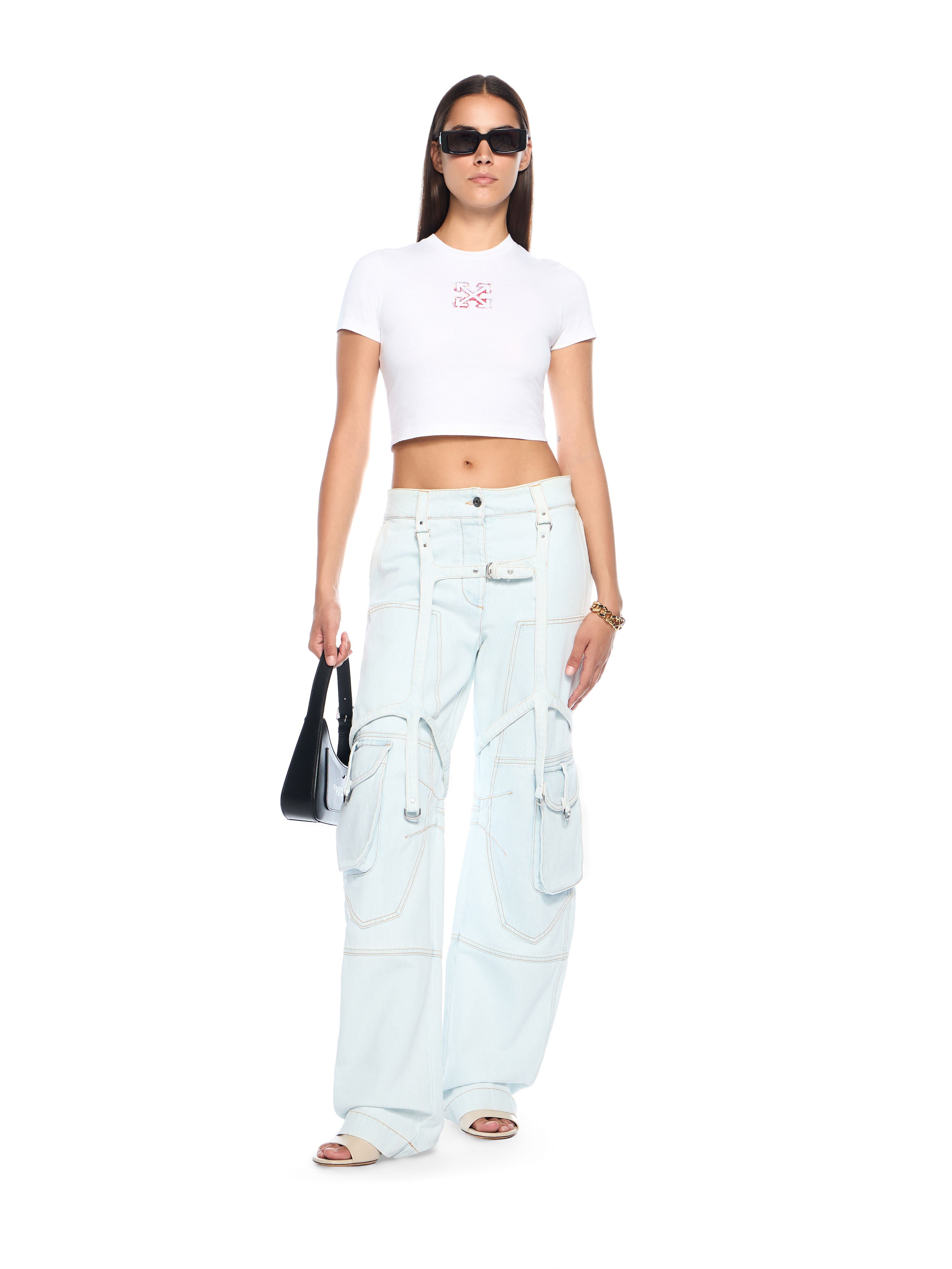 OFF WHITE Cargo Denim Pants LIGHT BLUE-NO COLOR OWYB01JF25DEN001