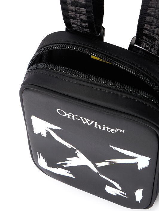 OFF WHITE Arrow Paint  Crossbody WHITE OBNQ002S26FAB001