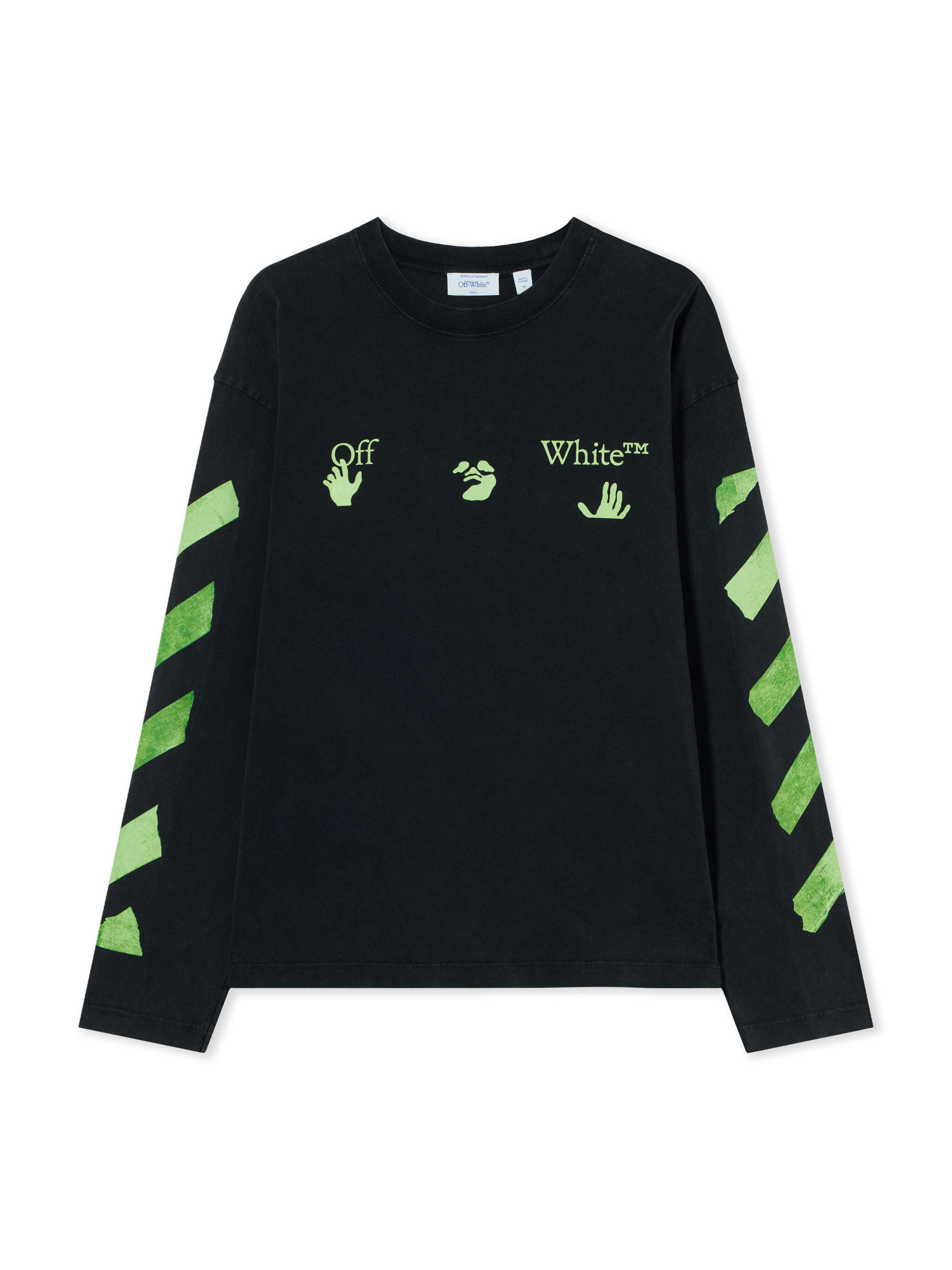 OFF WHITE Bacco Arrow Skate Long Sleeve T-Shirt VINTAGE BLACK 44MAB09CF26J008
