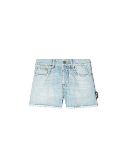OFF WHITE Helle Blaue Denim Shorts BLAU OWYC019S25DEN001