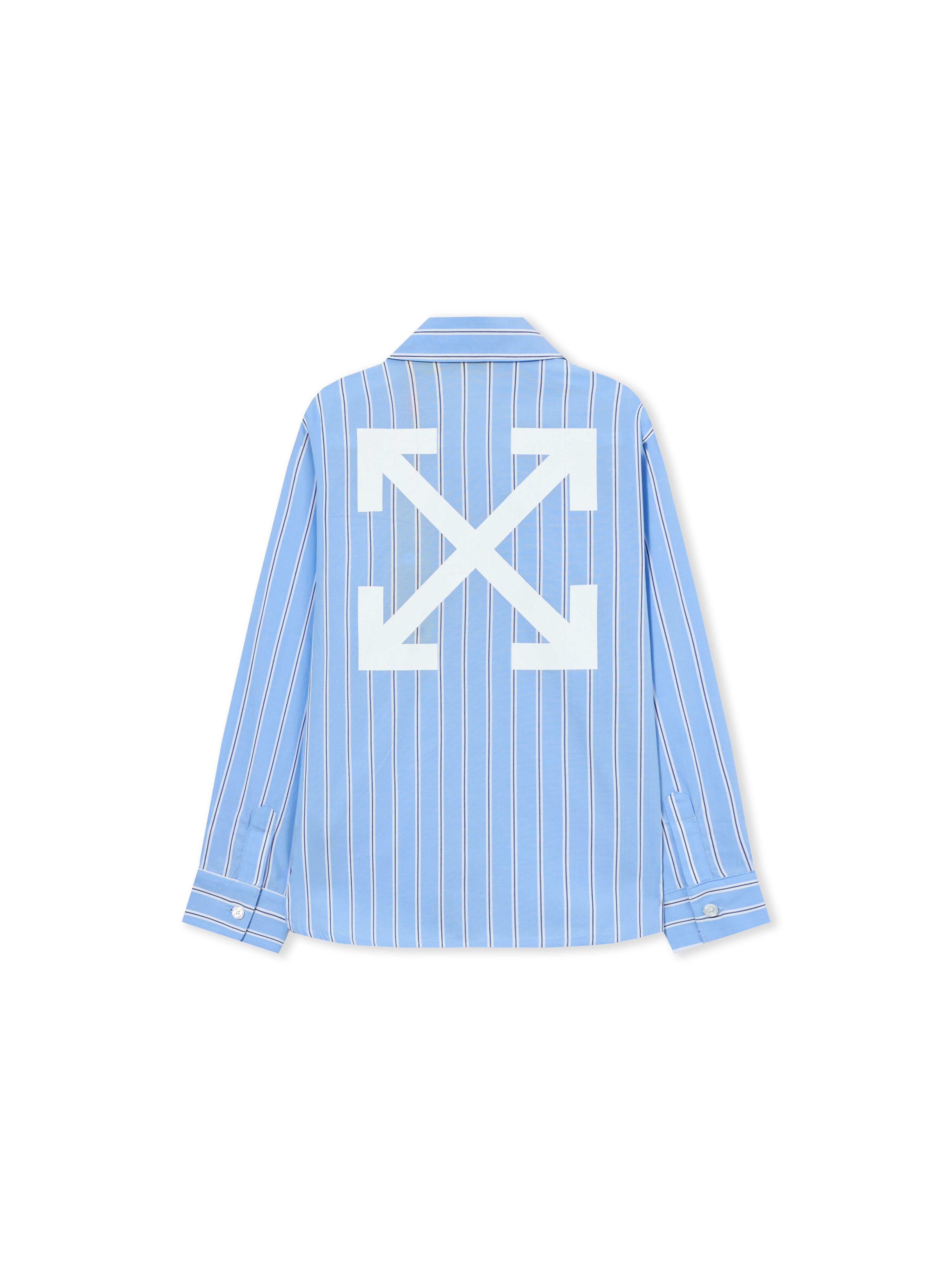 OFF WHITE Ow Embro Shirt L/S SKY BLUE 44BGA00AS26F002