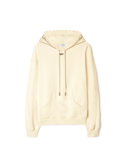 OFF WHITE White Rose Valley Hoodie NEUTRALS OWBB058S25FLE003