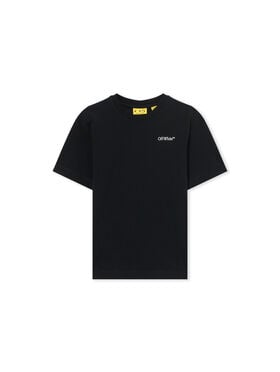 OFF WHITE Scribble Diag Tee S/S BLACK 44BAA002S26J009